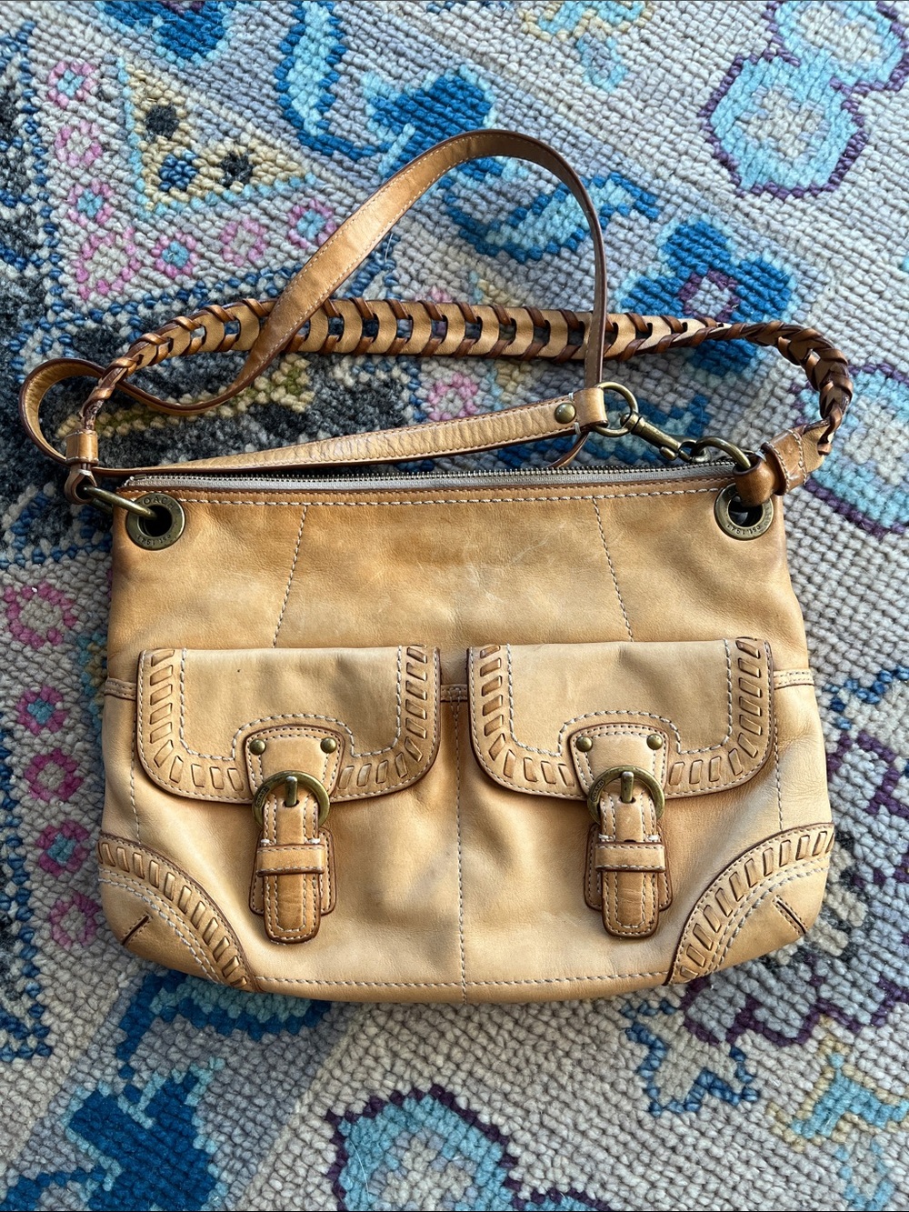 Coach poppy vachetta whipstich crossbody bag 19013